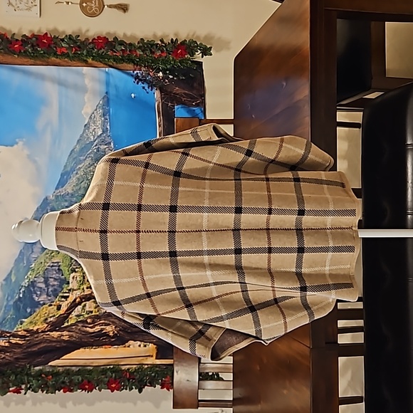 Tahari Plaid Overlay Sweater - Picture 3 of 10